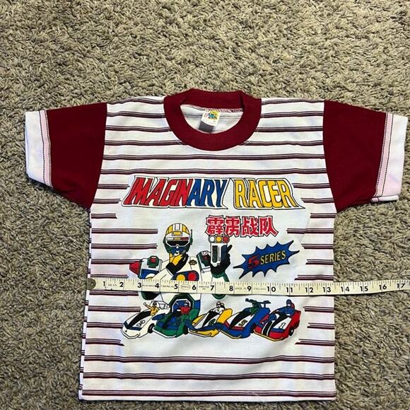 Y2K Imaginary Speed Racer Graphic Short Sleeve Tee Cartoon Red/White Kids 6 - Picture 2 of 4